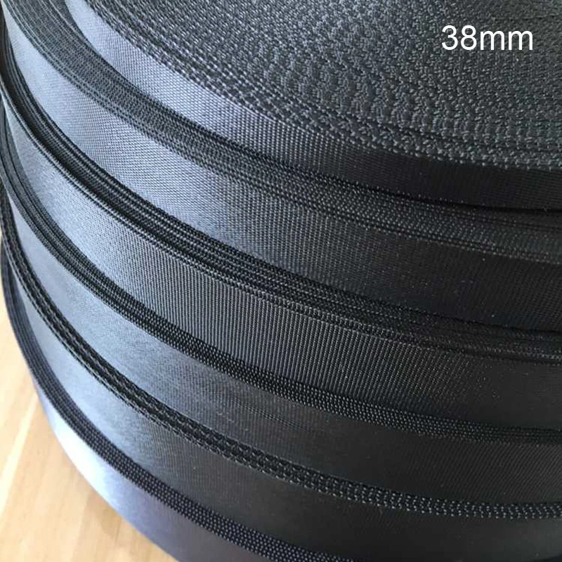 38mm bing Black 10yards Polyester bing Strap for Belt bing