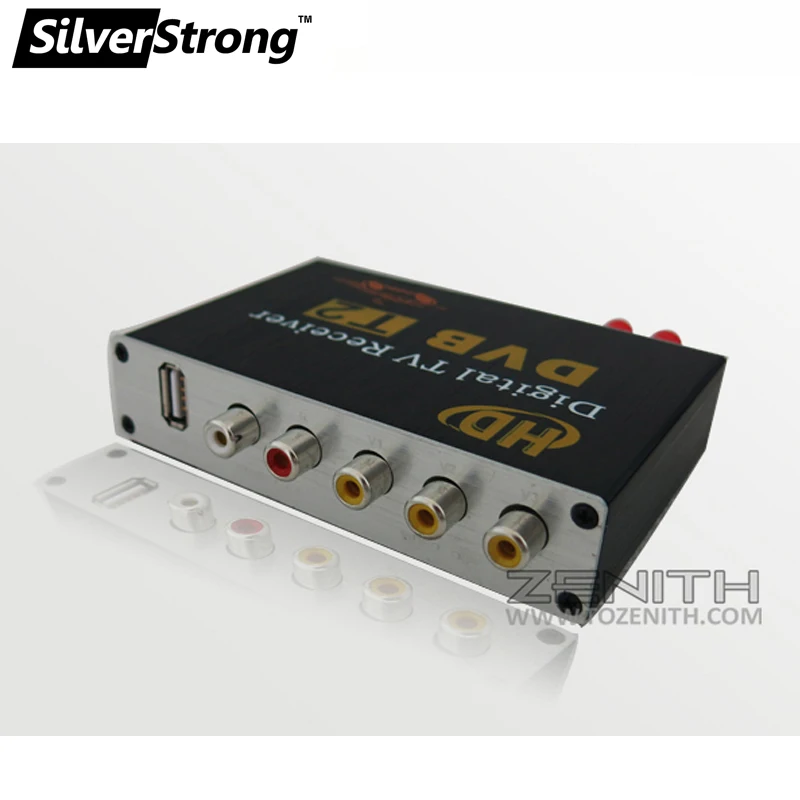 SilverStrong автомобильный DVD tv Box Dvb-T2 Мобильный DVB T2 ТВ приемник для автомобиля DVD цифровой ТВ тюнер Mpeg4 для России Европы