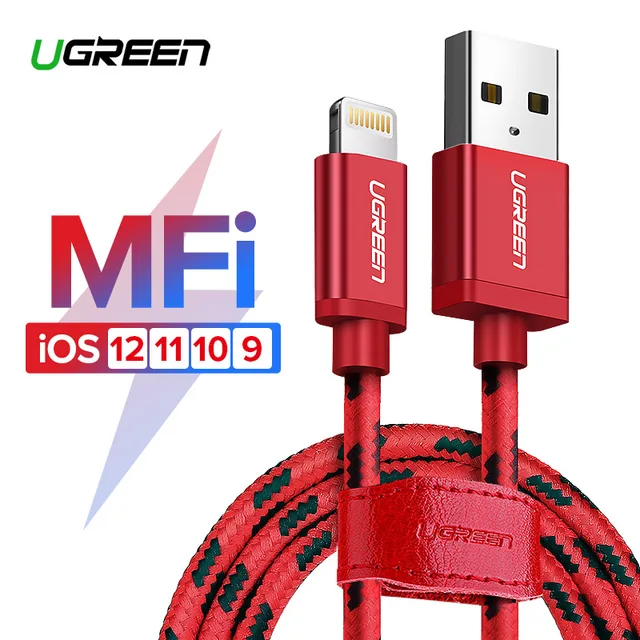 Cheap Ugreen for iPhone Cable Lightning to USB Cable for iPhone 8 Xs Max XR 7 Fast Charging Cable Mobile Phone Cable USB Charger Cord Cheap Ugreen for iPhone Cable Lightning to USB Cable for iPhone 8 Xs Max XR 7 Fast Charging Cable Mobile Phone Cable USB Charger Cord