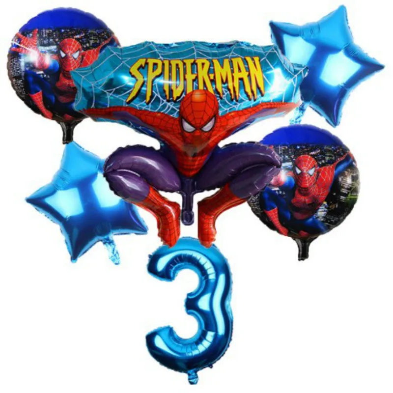 

Superhero balloon avenger z spider-man foil balloon children's birthday party offers a 32-inch digital balloon doll superman toy
