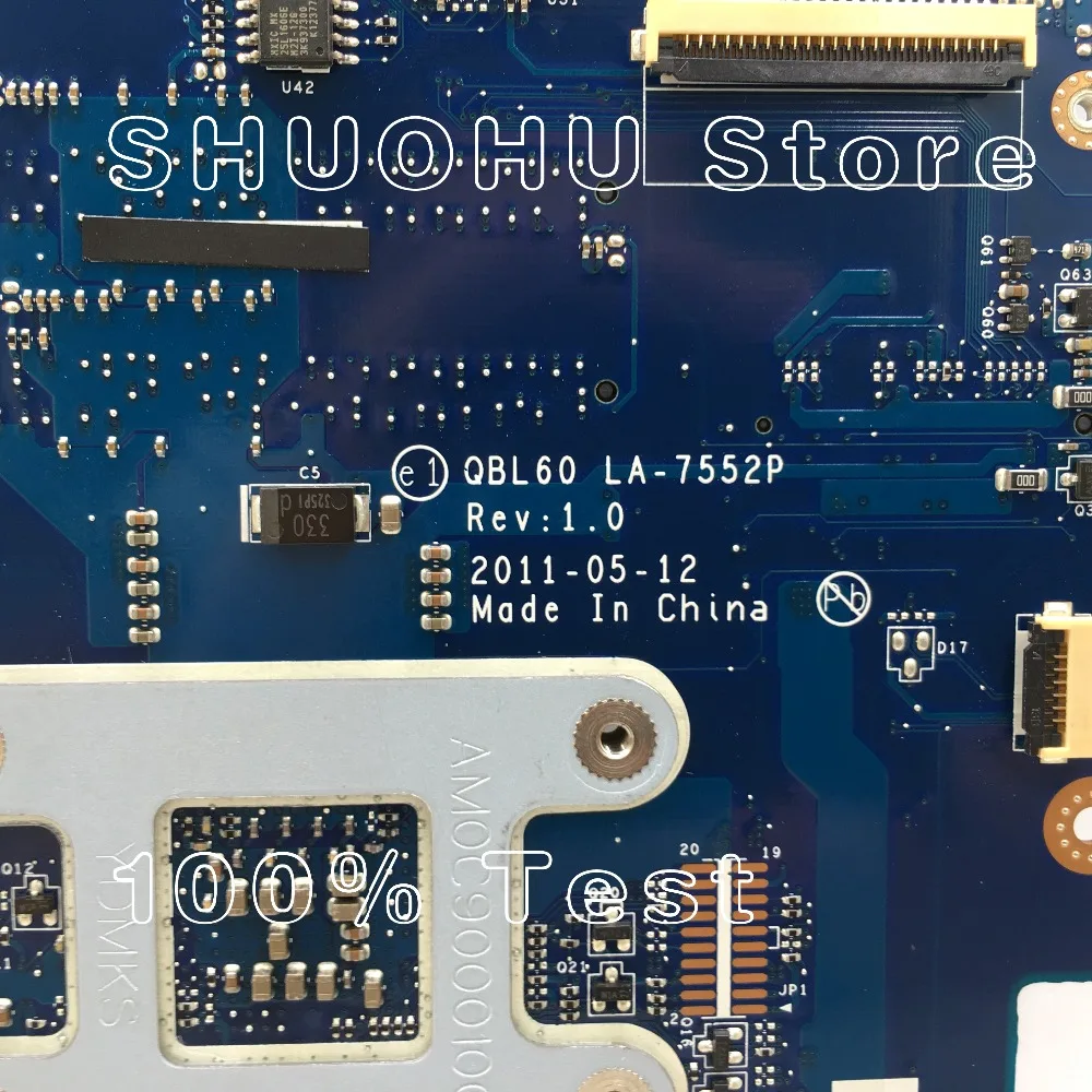 KEFU K53T для ASUS K53TA K53TK LA 7552P AMD 1G RAM Материнская плата ноутбука протестирована на 100%