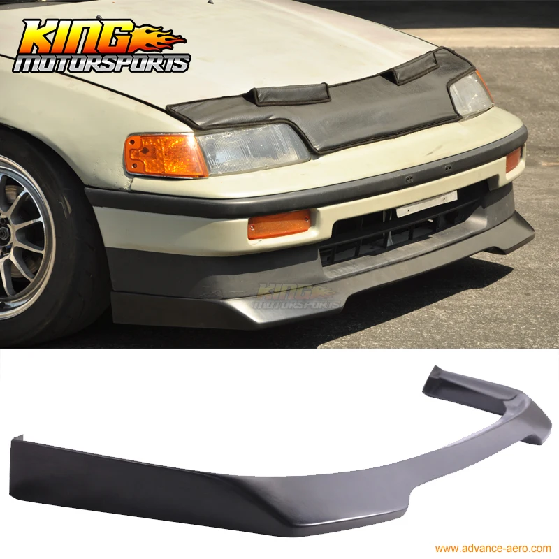 

Evo Style spoiler for 1988-1989 Honda CRX 2 Door Coupe Non Si Front Bumper Lip