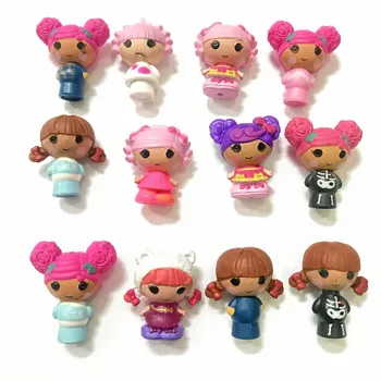 

lantiger 12pcs/lot 3cm MINI Lalaloopsy dolls accessories