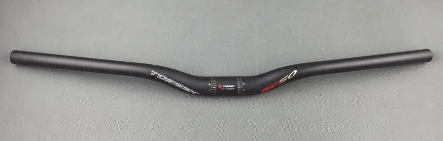 TOSEEK 31,8 мм SC50 UD Frosch плоский/подъемный полностью из углеродного волокна руль для горного велосипеда