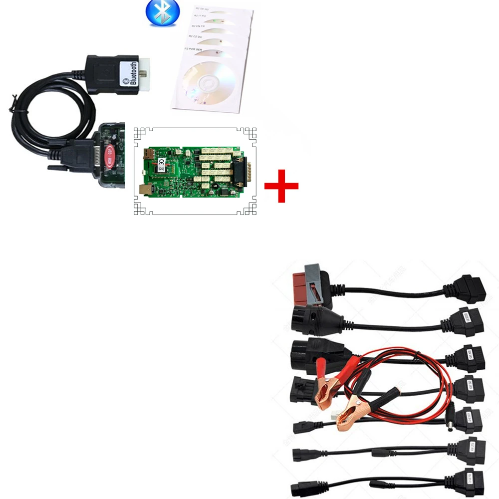 

DHL Best quality Single pcb with case 100% New ne-c relay WOW CDP SNOOPER v5.008 R2 with bluetooth+8pcs full set car cable