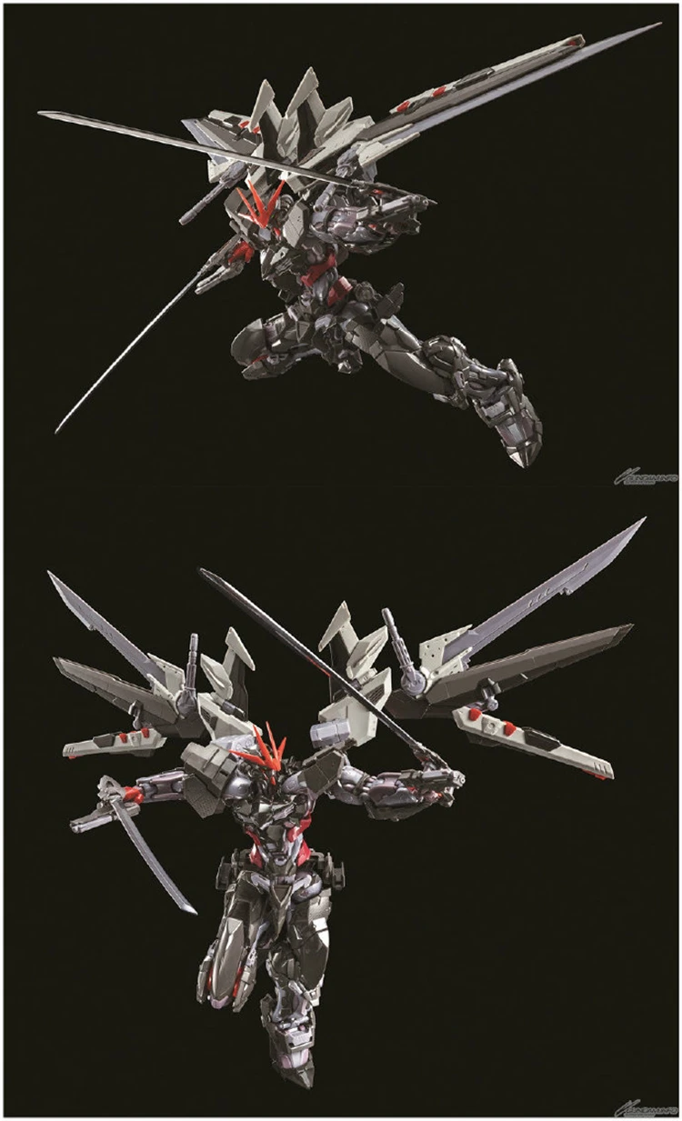 Bandai Gundam HIRM 1/100 Gundam Astray NOIR сплав скелет мобильный костюм сборки модель Наборы фигурки аниме подарок