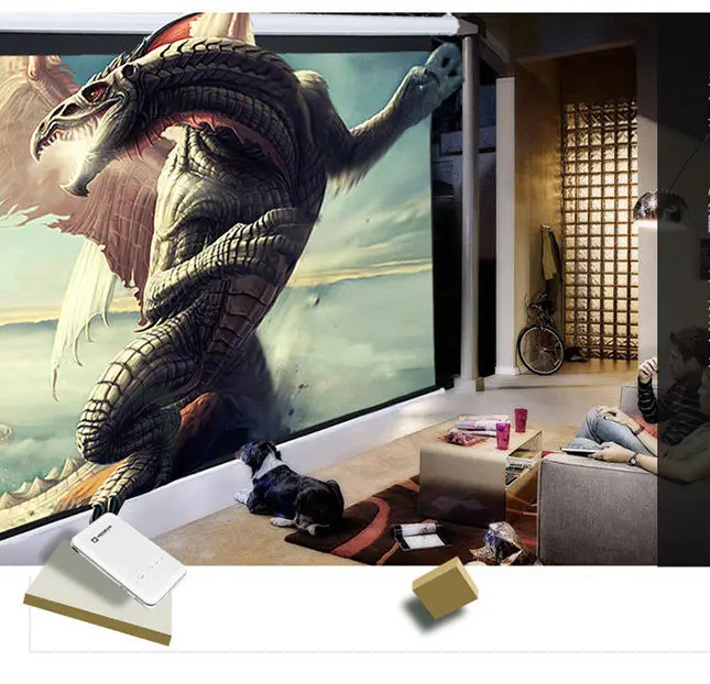 Aodin M6S mini portable 1080P DLP Projector 1GB/RAM 32G/ROM Android4.4 bluetooth4.0 wifi HDMI in