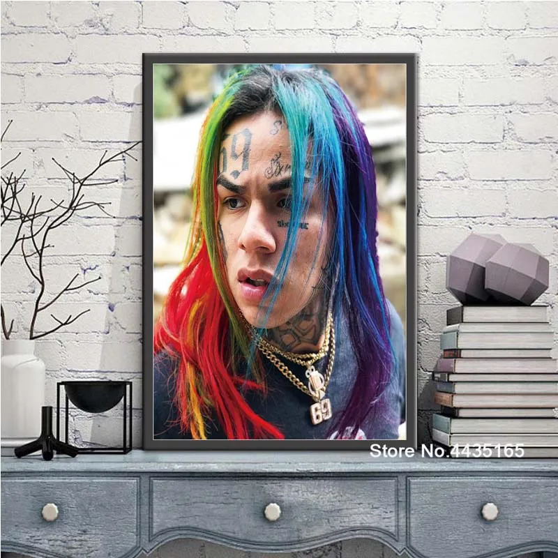 Текаши 6ix9ine певица постер Никки минай плакаты и принты настенные художественные