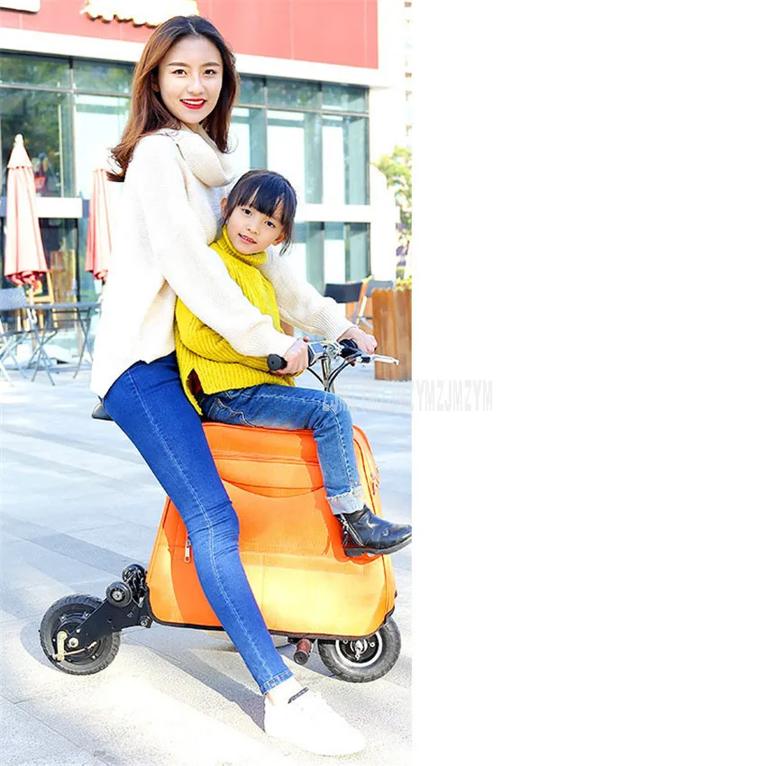 Mini 3-Wheel Electric Suitcase Bicycle With Large Capacity Luggage Electric Scooter Portable Smart City Walking Tool 36V 8Ah