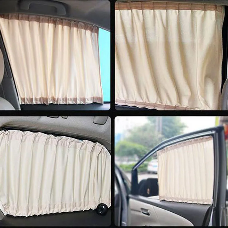 2PCS 70L 70 x47cm Universal Car Sunshade Adjustable Window