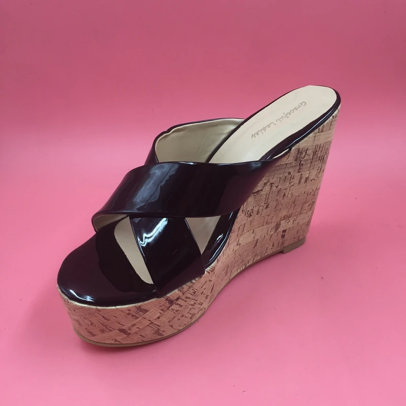 platform slide women's sandals