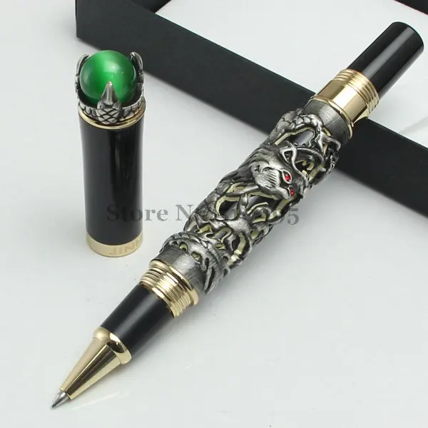 

Wholesale Promotion JINHAO Roller ball pen Dragon playing with a pearl Business pen embossed dragon iridium pen