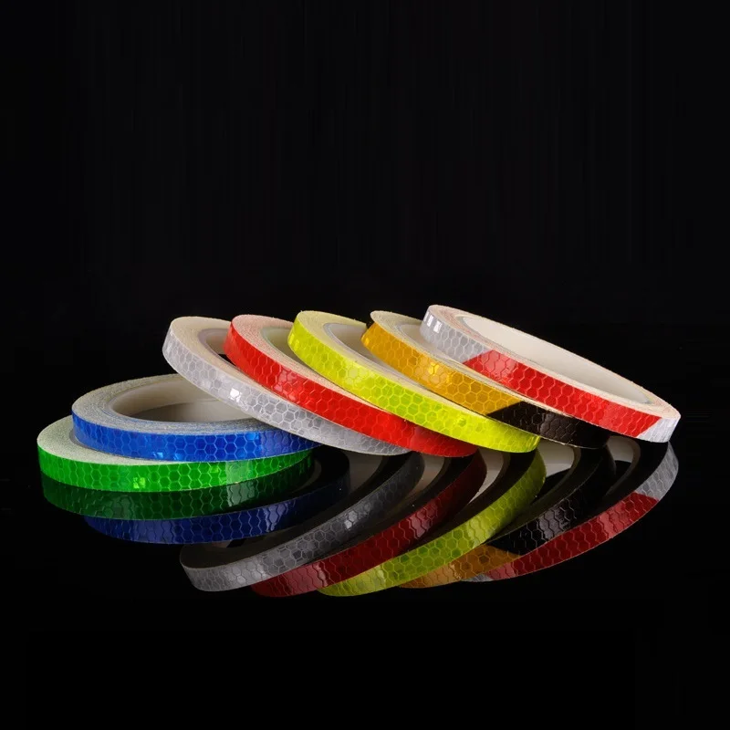 1cm*800cm/315inch Fluorescent Sticker MTB Bike Strip Decal Tape Safety Waterproof Bicycle Cycling Motorcycle Reflective Stickers | Спорт и