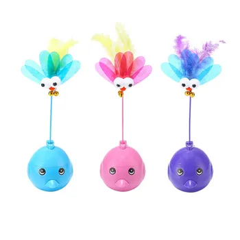 

Interactive Laser Cat Toy 3 in 1 Multi Function Automatic Spinning Cat Toy Ball Tumbler with Laser and Food Dispenser for Cat
