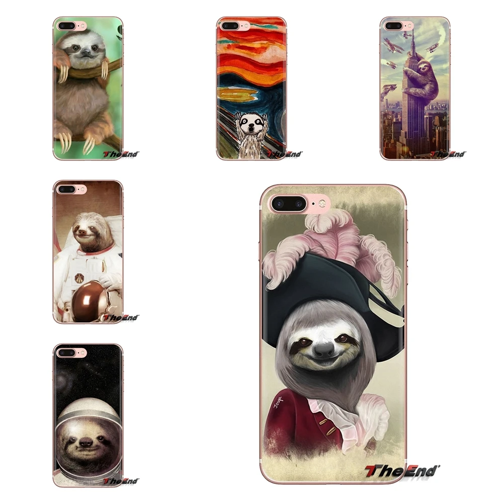 Для Xiaomi Mi3 samsung A10 A30 A40 A50 A60 A70 Galaxy S2 Note 2 большое ядро Prime с кофеином животное Ленивец