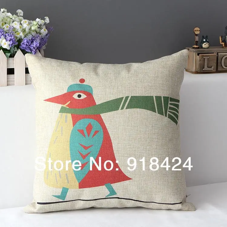 В средиземноморская домашняя обстановка Пингвин декоративные Pillowcase.45* 45 см
