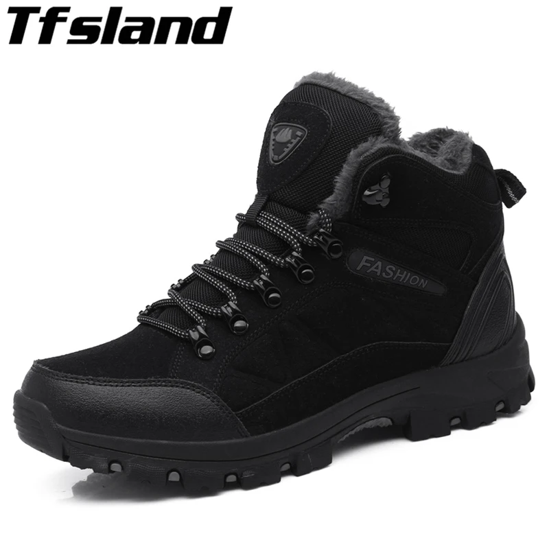 

2019 Hot Style Winter Warm Hiking Shoes Men Outdoor Shoes Walking Jogging Shoes Mountain Sport Boots Climbing Sneakers Men Boots