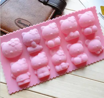 

5 Pcs Saft Silicone Material Rabbit Bear Home Kitchen Dessert Cake DIY Tool Summer Refrigerator Ice Cube