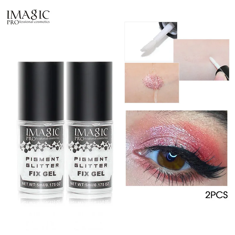 IMAGIC Brillante Ombretto Primer, base trucco Professionale Crema Base Trucco Crema Colla Paillettes Multi-Color di Trucco Combinazione Colla Vestito