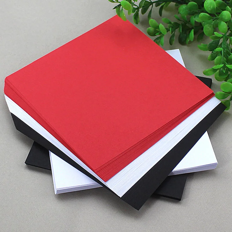 

200sheets Black Origami White Handmade Paper Folding Wedding Birthday Party Decor Wrapper Scrapbooking Craft Paper free shpping