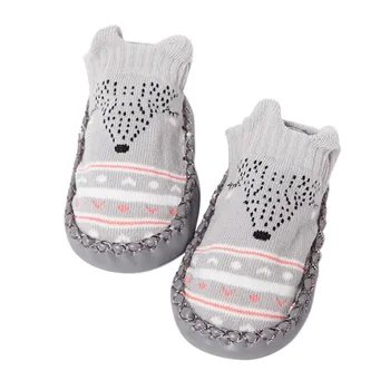 

Baby Socks With Rubber 2019Soles Infant Sock Newborn Autumn Winter Children Floor Socks Shoes Anti Slip Soft Sole Socks #06