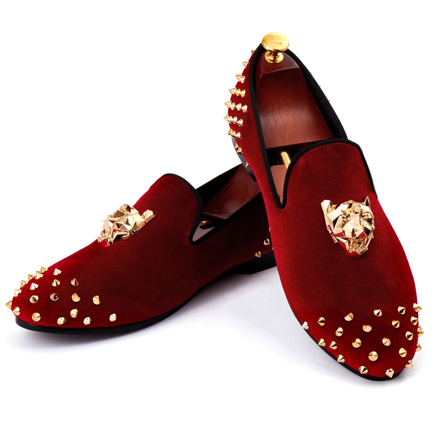 red velvet dress shoes mens