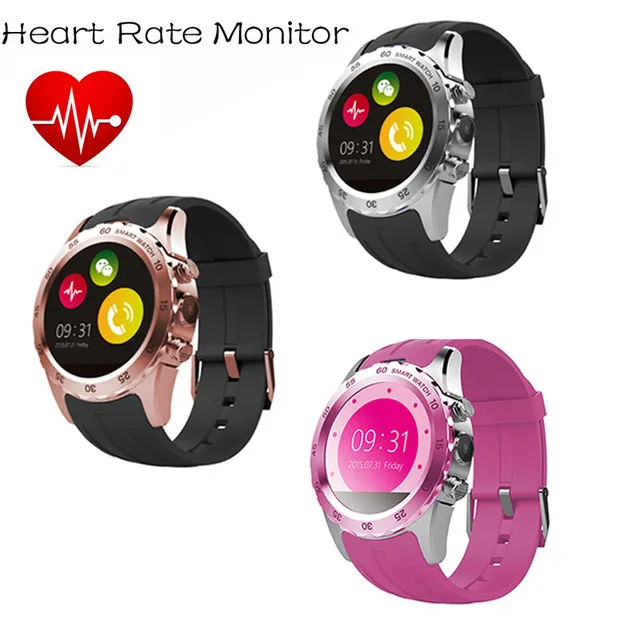 

New Bluetooth KW08 Smart Watch MTK6260 Round Screen Watch Compatible With Android IOS System 1.22 Inch Support SIM Card NFC