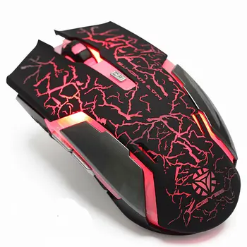 

Hongsund Rechargeable usb Wireless Mouse silent mute noiseless Optical Mouse Gaming mouse for Laptop Computer Mice