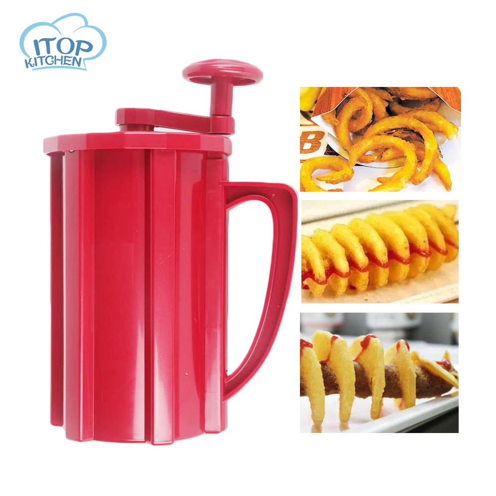 

ABS Plastic Commercial Manual Twisted Potato Cutter,Potato Slicer, French Fry Cutter