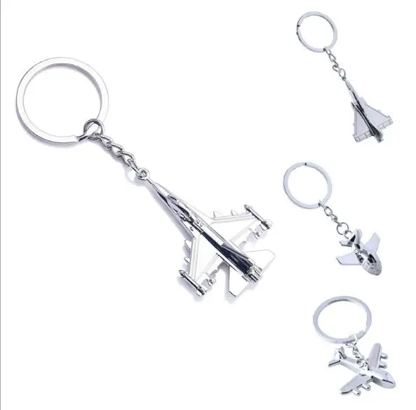 

1pcs Metal Plane Keychain Mini Plane Key Chain Aircraft Model Keyring Airplane Key Chain For Car Bags Gifts