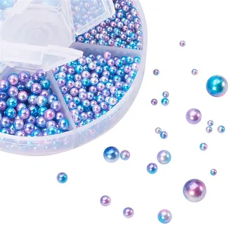 

1500pcs/pack Mix Color ABS Round Imitation Pearls Loose Beads No Hole for DIY Garment Clothing Shoes Beads Accessories Supplies