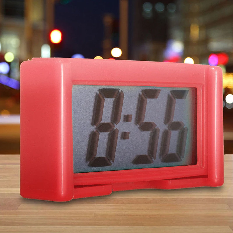 1 шт. Мини ЖК-экран цифровые часы приборной панели автомобиля часы настольные часы товары для дома и учебы аксессуары для автомобиля орнамент