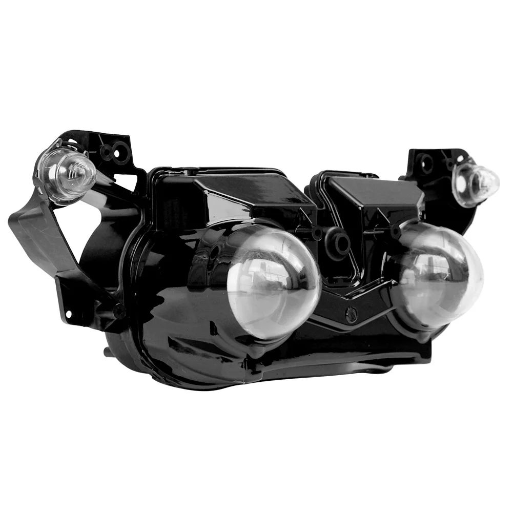 Фара мотоцикла для Yamaha YZF R1 2009 2010 2011 2012 YZF-R1, черный цвет Aftermarket передняя фара двигателя освещение