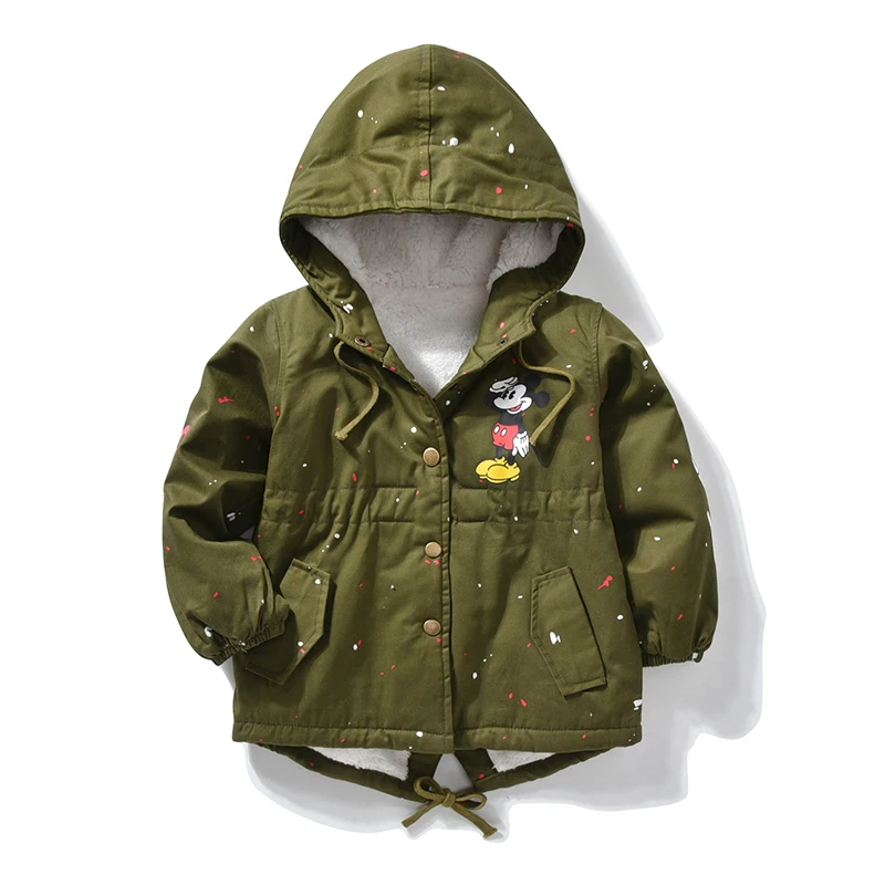 Spring jacket baby boy Coat Kids Warm Outerwear Hooded Coat Boy Outdoor