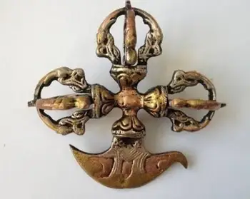 

Tibetan Bronze Buddhist Ritual Tool Vajra Doorje Amulet