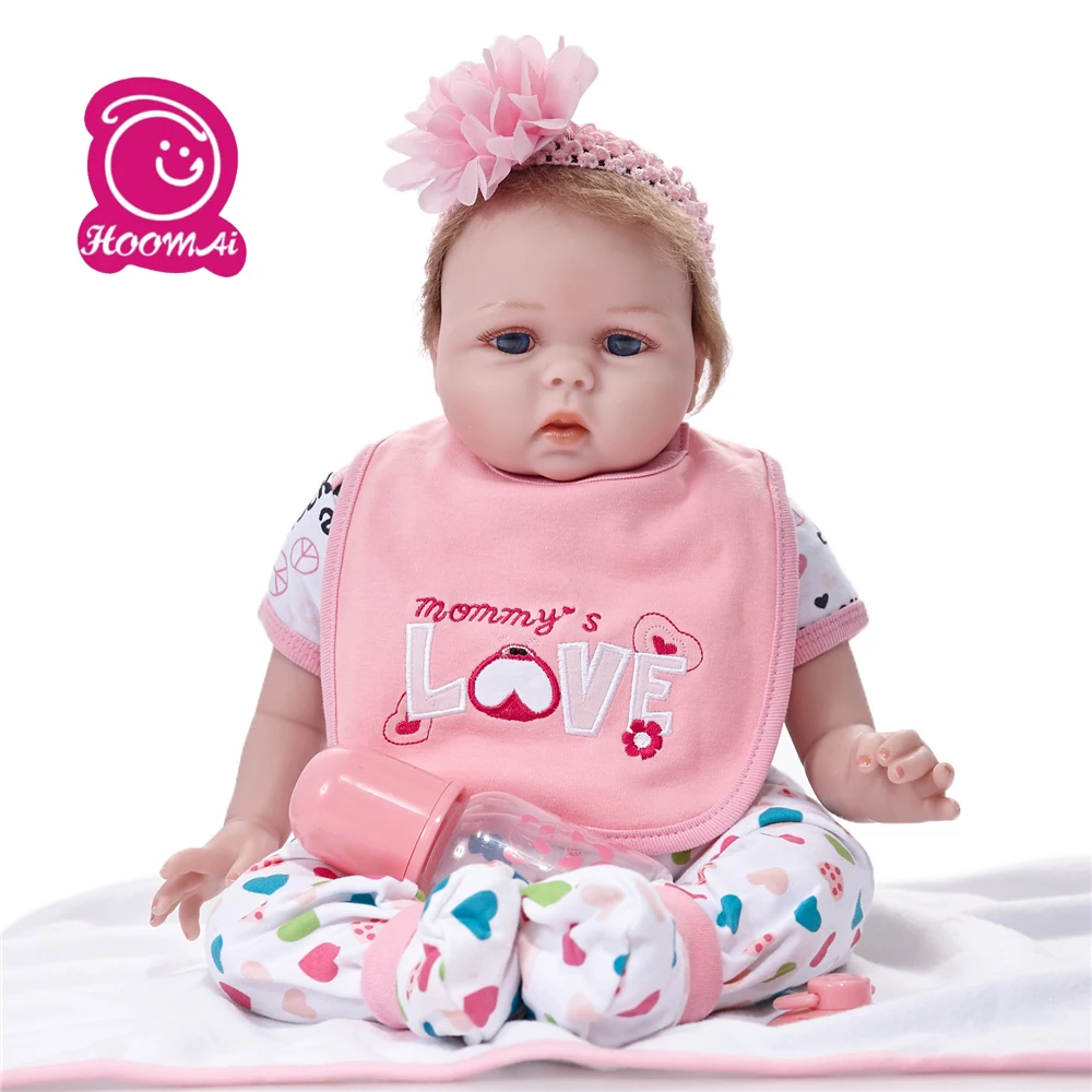 

22 " New Design Newborn Baby Doll Boneca soft Handmade Vinyl Silicone Reborn Doll Toys Kids Gifts 55cm Birthday Xmas Gift