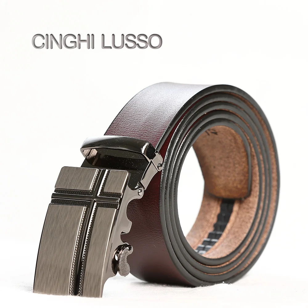 

CINGHI LUSSO New Belts male High Quality PU Leather Waist Belt Luxury Designer Brand Belt Men Cowskin Fashion Strap Jeans pants