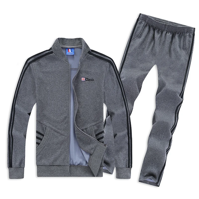 

2018 Mens Sports Suit Winter Autumn Basketball Jogging New Cotton Large Size Sports Set Running Fitness XXXL 4XL 5XL 6XL 7XL 8XL