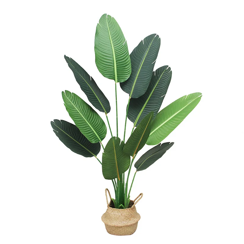 

Nordic artificial plants banana tree bonsai potted greenery plant home decoration artificial plants with pot faux plants