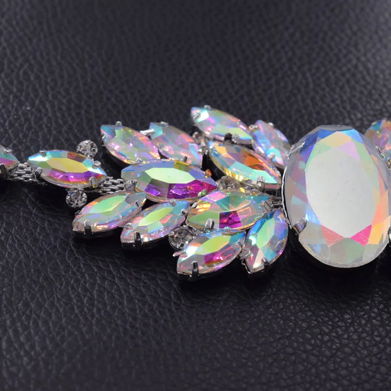 wedding dress belt trim crystal ab (6)