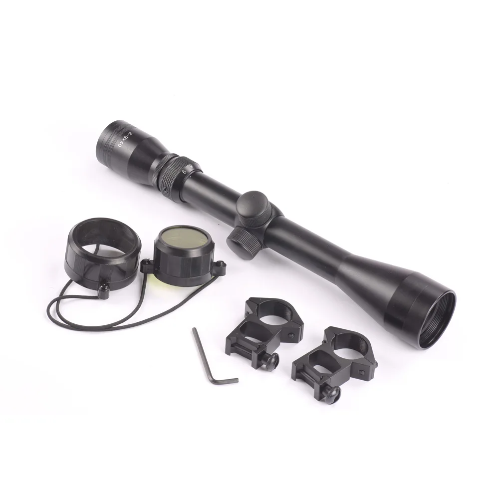 

Rifle Scope 3-9X40 Duplex Reticle Sight Riflescope Tactical Reticle Scope for Air Gun 20mm Mount Rail Hunting Caza