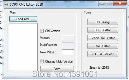 SOPS XML Editor-работа с новой sdp3 программы