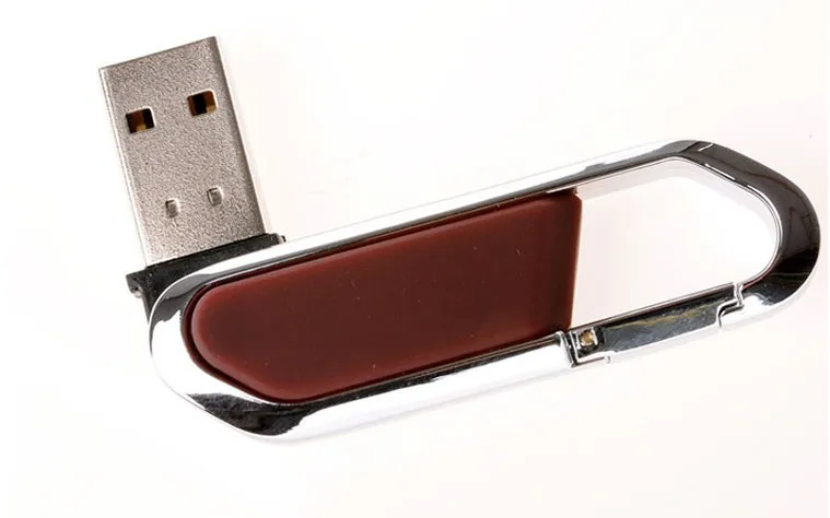 Металлический карабин, кожаный usb флеш-накопитель, флеш-накопитель, 64 ГБ, 8 ГБ, 16 ГБ, 32 ГБ, 128 ГБ, флешка, реальная емкость, карта памяти, диск