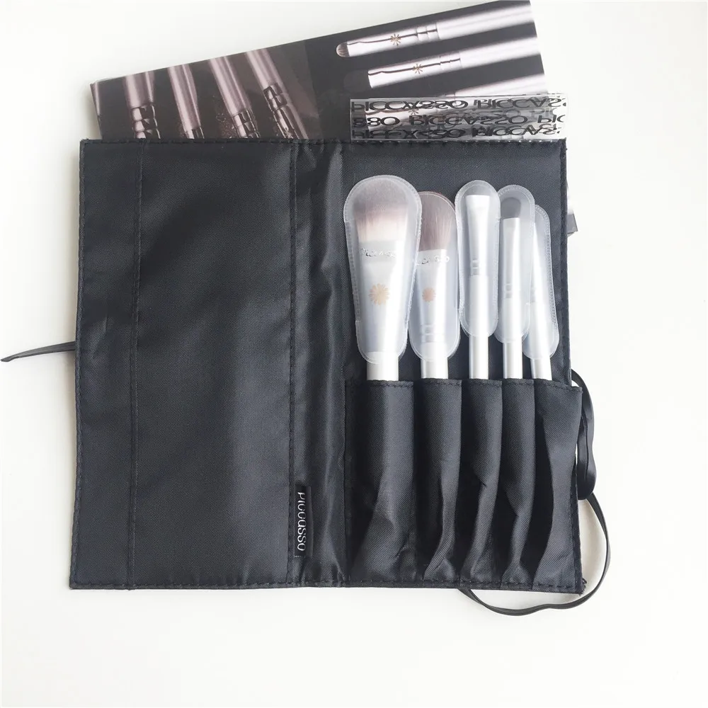 

PA-SERIES Advanced Brush kit 5-Brushes Set with Pouch - Best Travel Size Foundation/Blush/Eyeshadow/Lip Beauty Makeup Brushes