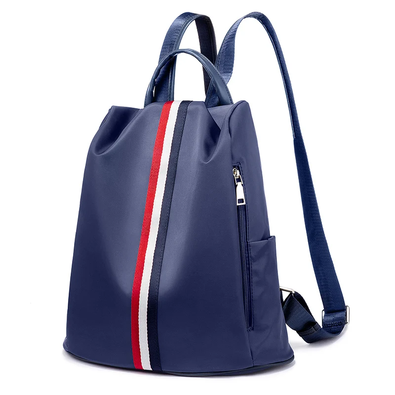 LOVEVOOK женский водонепроницаемый Оксфордский рюкзак с защитой от кражи, женские школьные сумки для подростков, дорожные рюкзаки для женщин 15 дюймов - Цвет: Синий