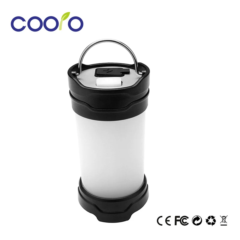 

350 Lumens Rechargeable Portable Outdoor LED Camping Lantern Flashlight Waterproof White Red Light with Magnet