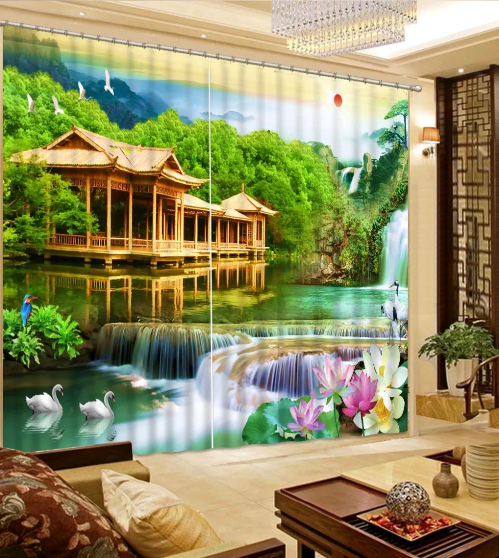 

landscape 3D Curtains Living room bedroom kitchen Photo Home Decor Decoration Customize Curtains