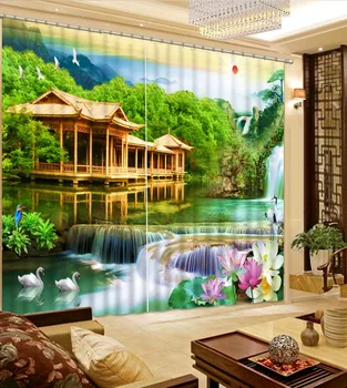 

landscape 3D Curtains Living room bedroom kitchen Photo Home Decor Decoration Customize Curtains
