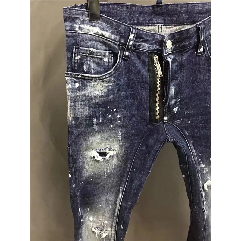 Metal zipper Brand basic classic Mens Casual Slim jeans men water washed stretch denim Top Quality Fit Loose Waist Jeans For man Metal zipper Brand basic classic Mens Casual Slim jeans men water washed stretch denim Top Quality Fit Loose Waist Jeans For man