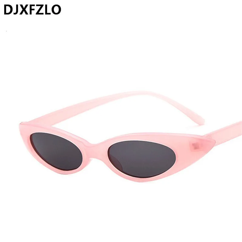 DJXFZLO новые модные милые сексуальные женские солнцезащитные очки кошачий глаз женские брендовые дизайнерские маленькие Солнцезащитные очки женские Oculos de sol UV400